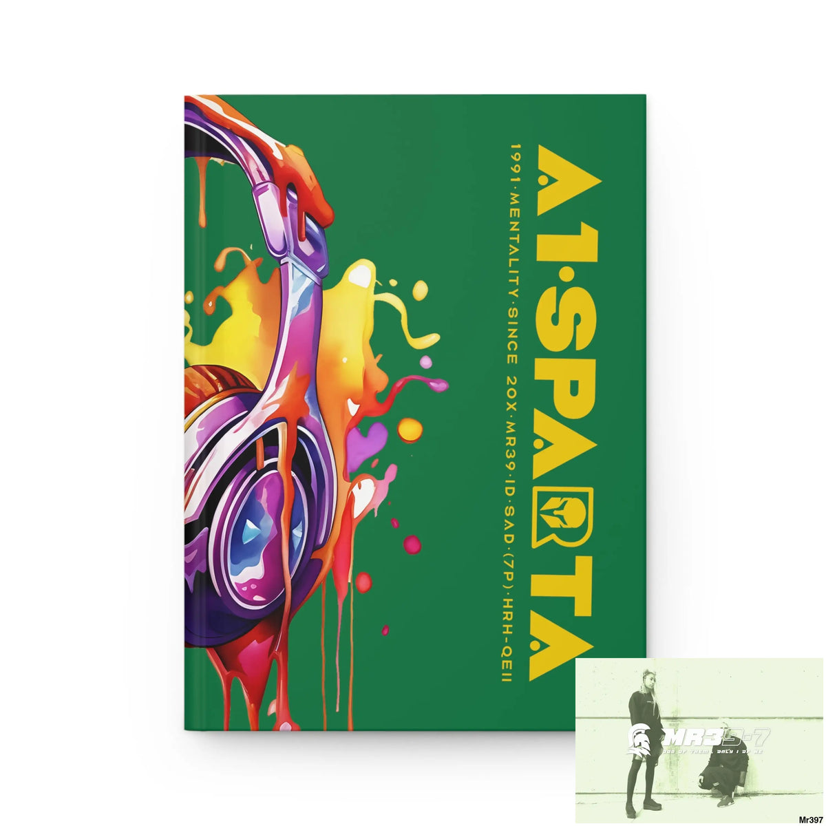 A1• Sparta Melting Headset Hardcover Journal Matte Journal Paper products