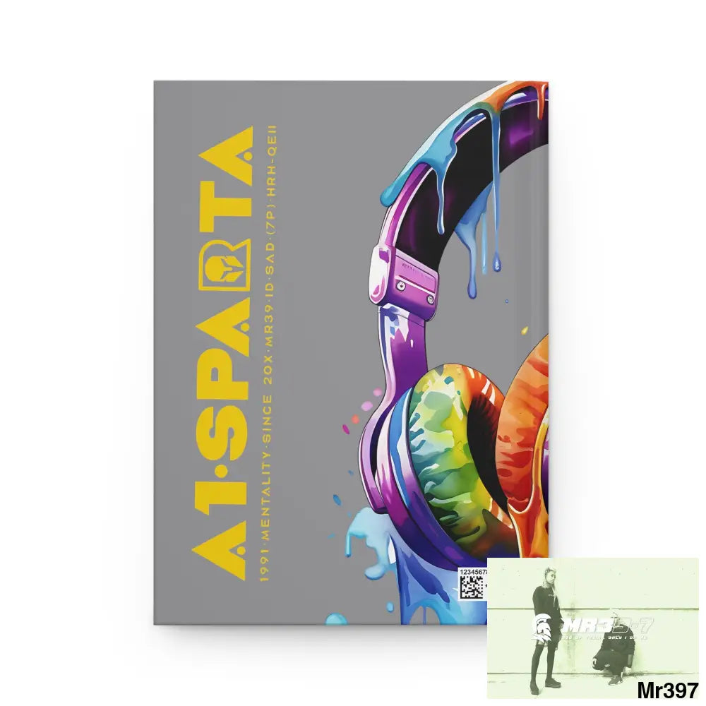 A1• Sparta Melting Headset Hardcover Journal Matte Journal Paper products