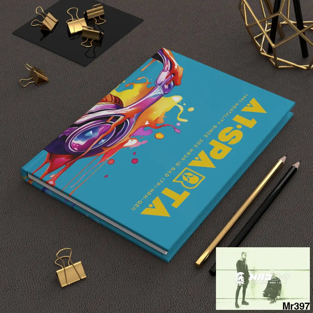 A1• Sparta Melting Headset Hardcover Journal Matte Journal Paper products