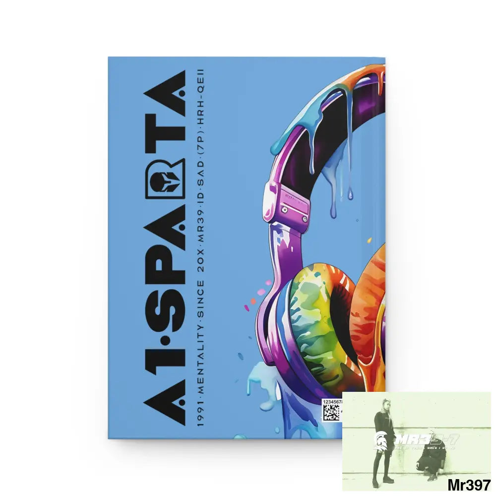 A1• Sparta Melting Headset Hardcover Journal Matte Journal Paper products