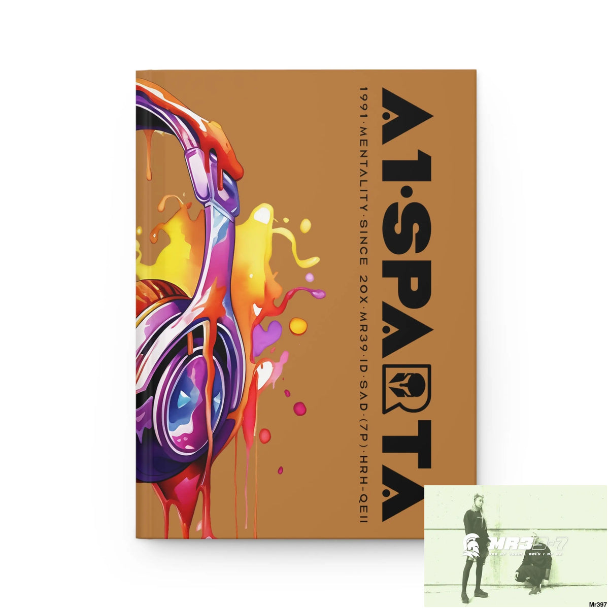 A1• Sparta Melting Headset Hardcover Journal Matte Journal Paper products