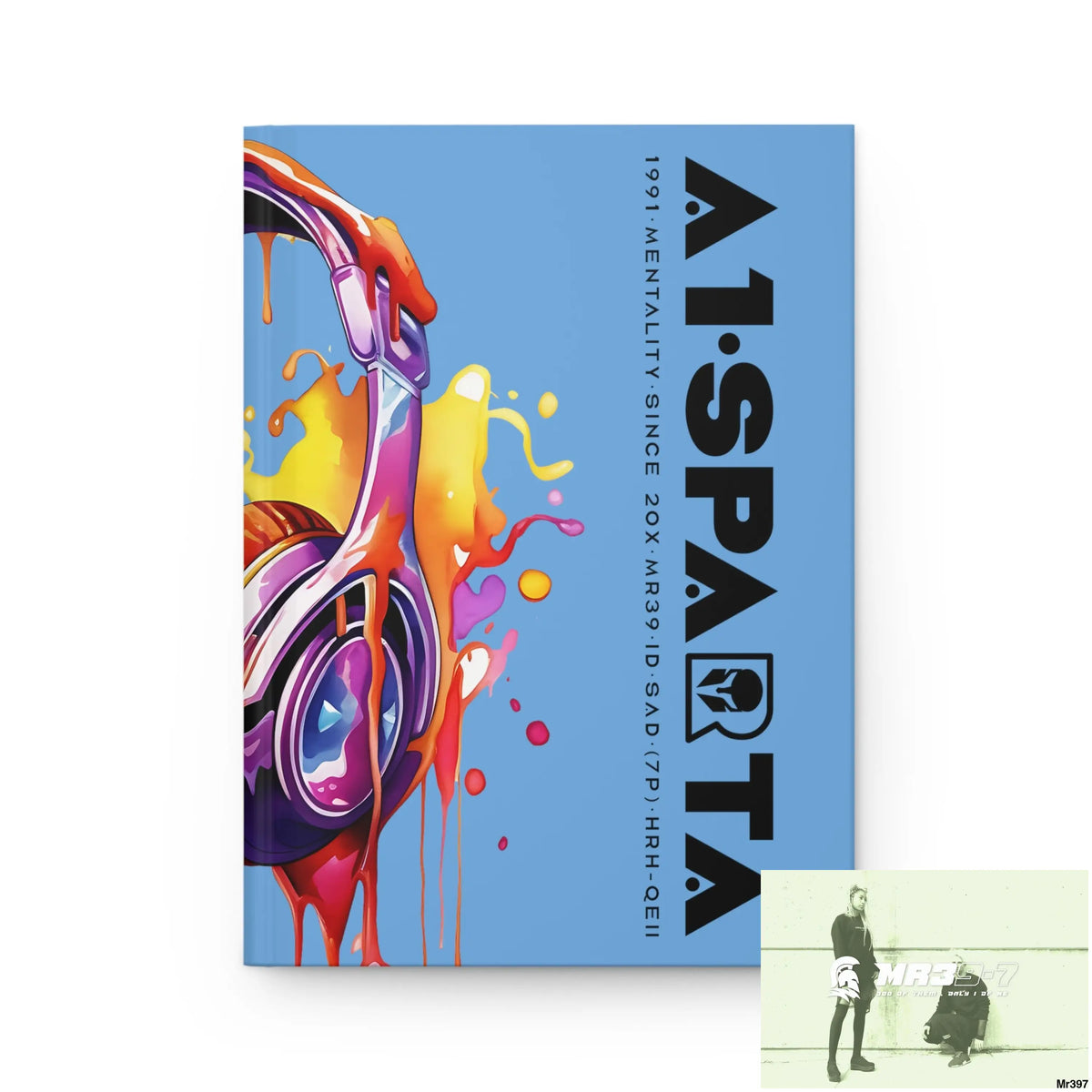 A1• Sparta Melting Headset Hardcover Journal Matte Journal Paper products