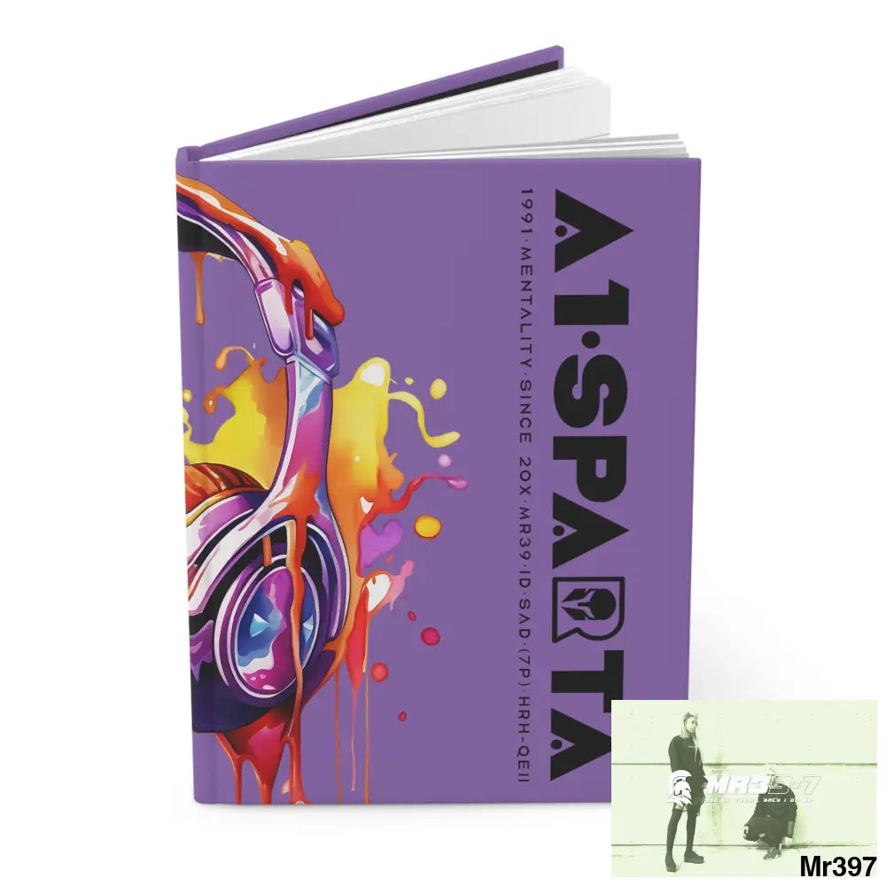 A1• Sparta Melting Headset Hardcover Journal Matte Journal Paper products