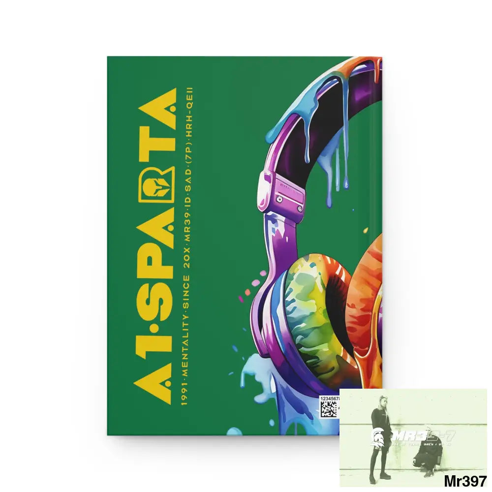 A1• Sparta Melting Headset Hardcover Journal Matte Journal Paper products