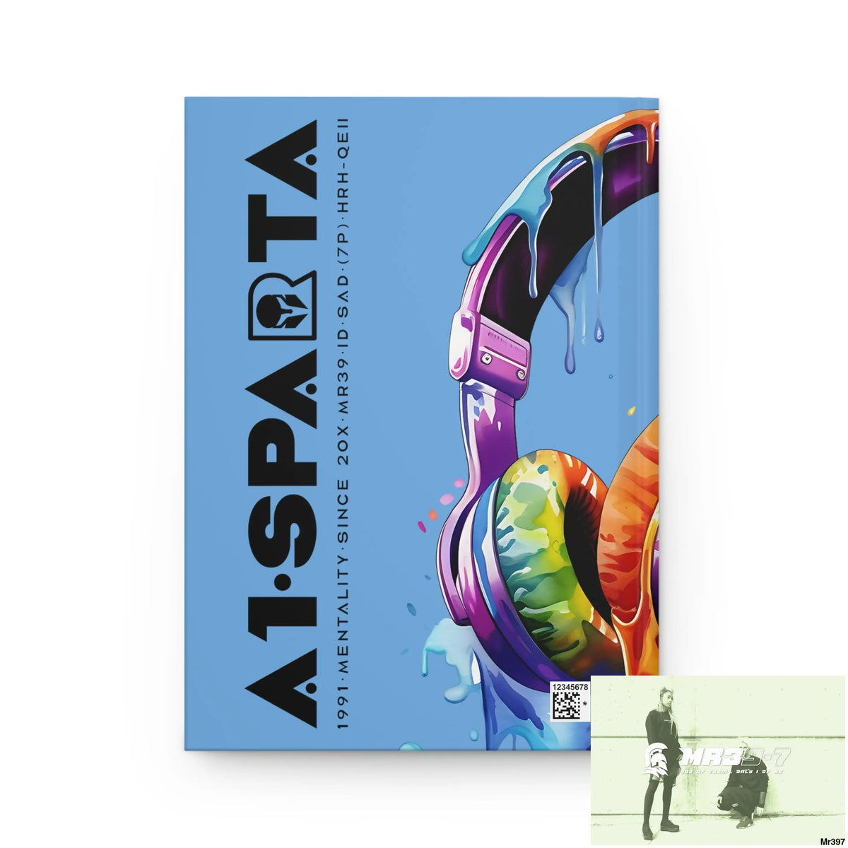 A1• Sparta Melting Headset Hardcover Journal Matte Journal Paper products