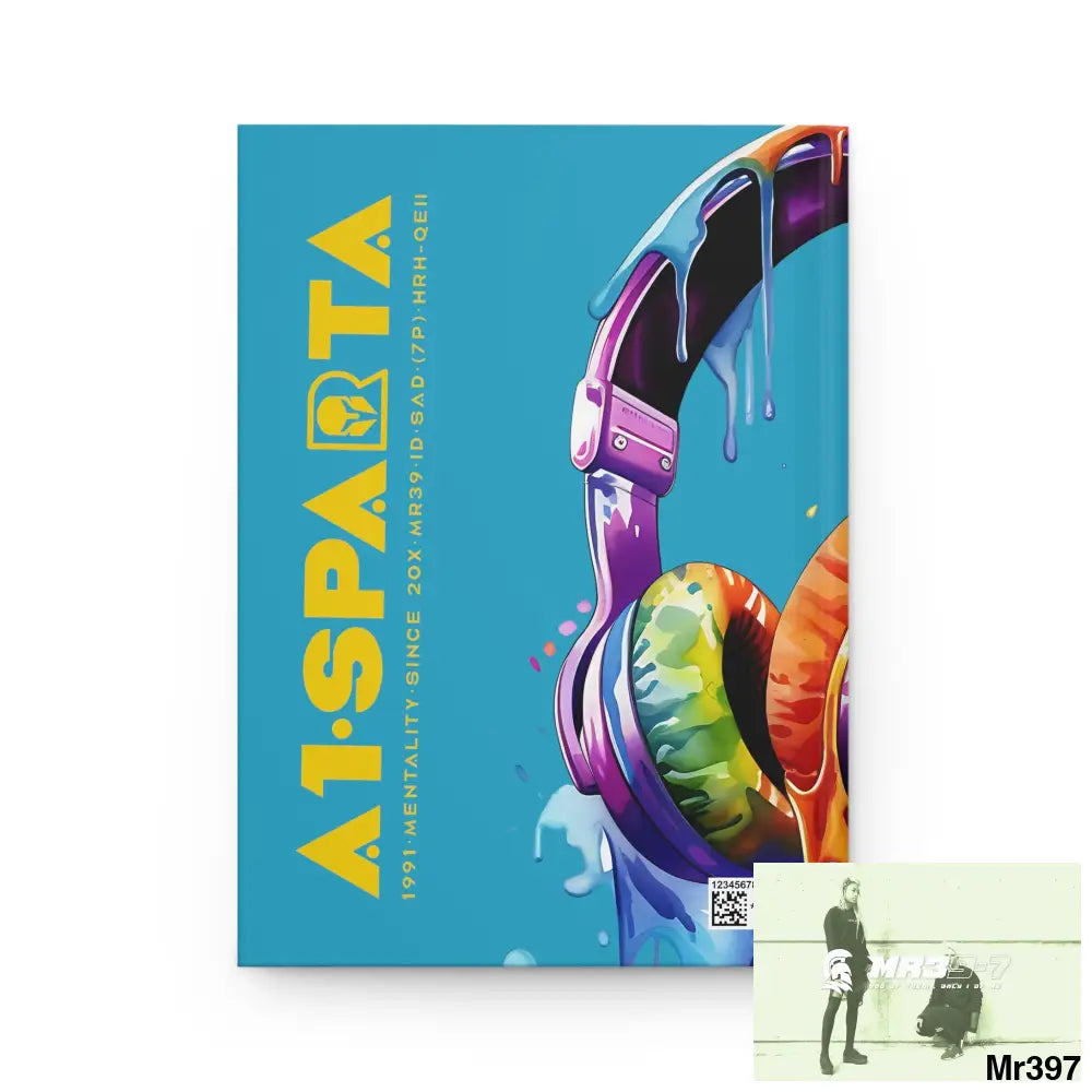 A1• Sparta Melting Headset Hardcover Journal Matte Journal Paper products