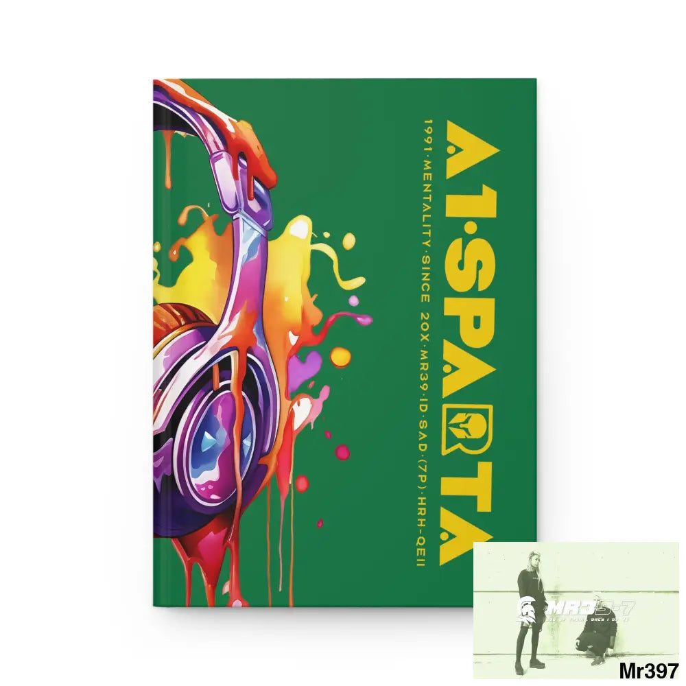 A1• Sparta Melting Headset Hardcover Journal Matte Journal Paper products