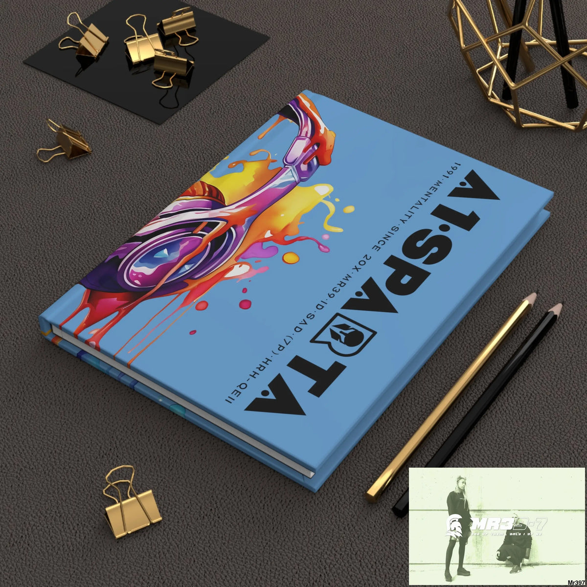 A1• Sparta Melting Headset Hardcover Journal Matte Journal Paper products