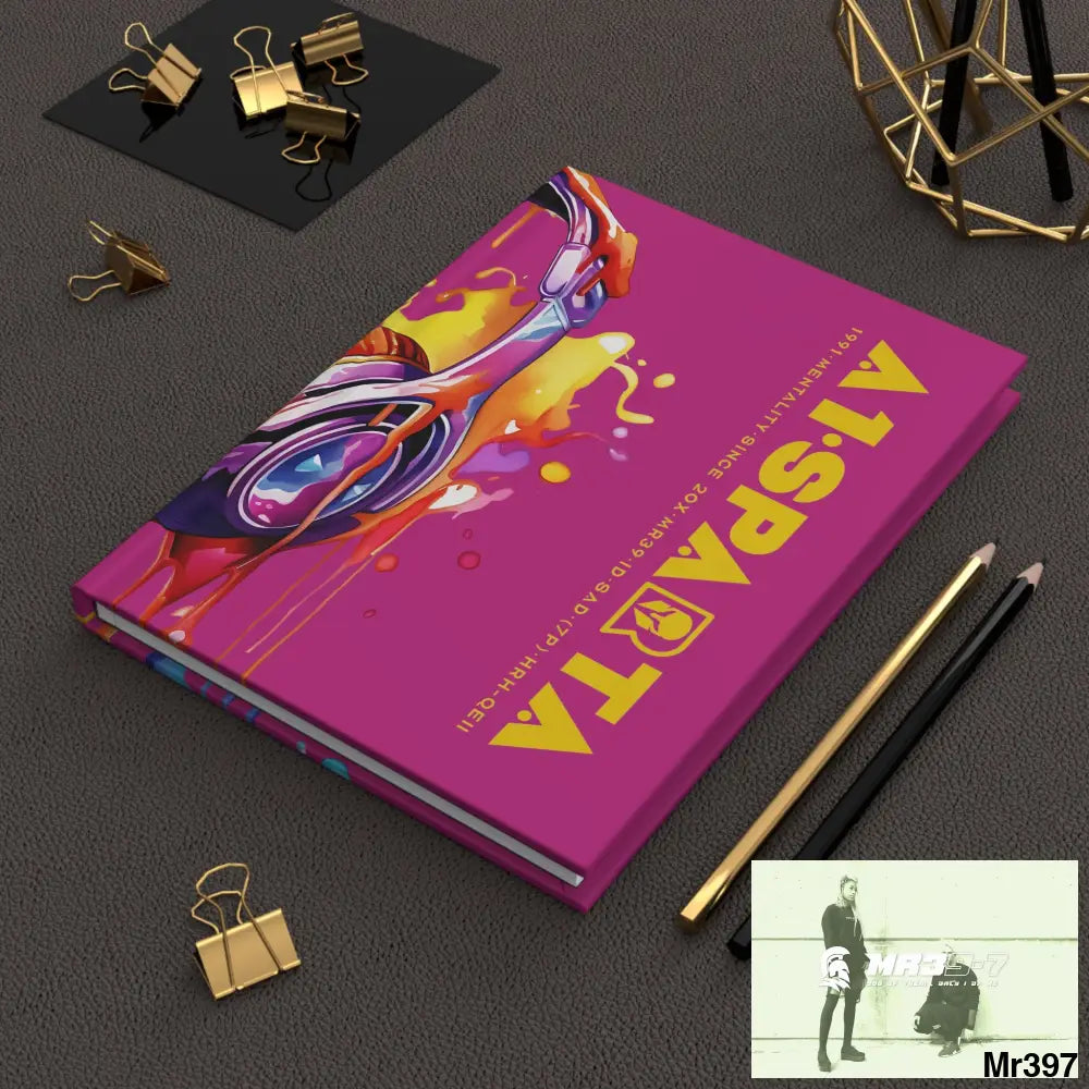 A1• Sparta Melting Headset Hardcover Journal Matte Journal Paper products