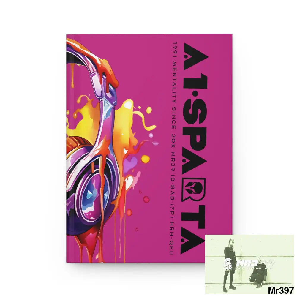 A1• Sparta Melting Headset Hardcover Journal Matte Journal Paper products