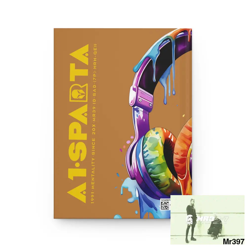 A1• Sparta Melting Headset Hardcover Journal Matte Journal Paper products