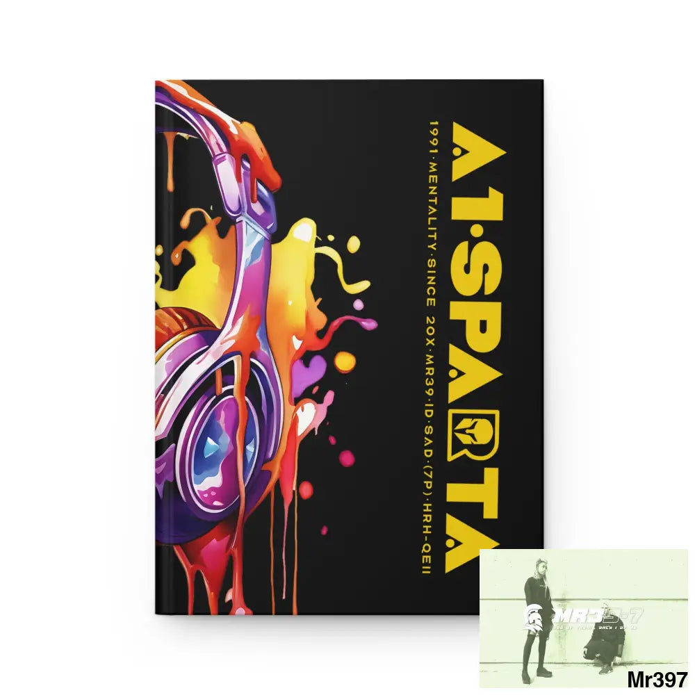 A1• Sparta Melting Headset Hardcover Journal Matte Journal Paper products