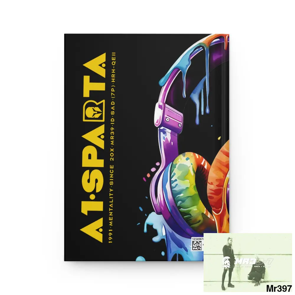 A1• Sparta Melting Headset Hardcover Journal Matte Journal Paper products