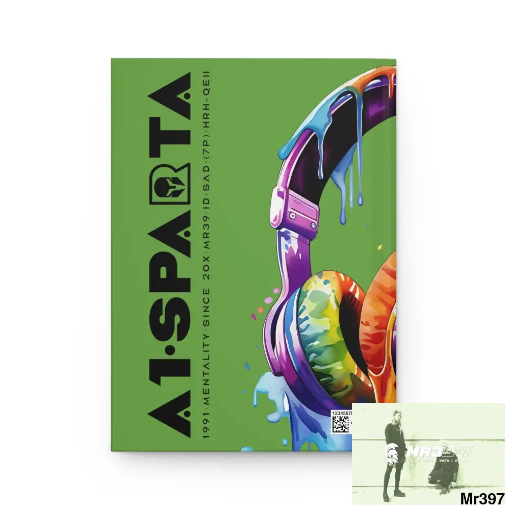 A1• Sparta Melting Headset Hardcover Journal Matte Journal Paper products