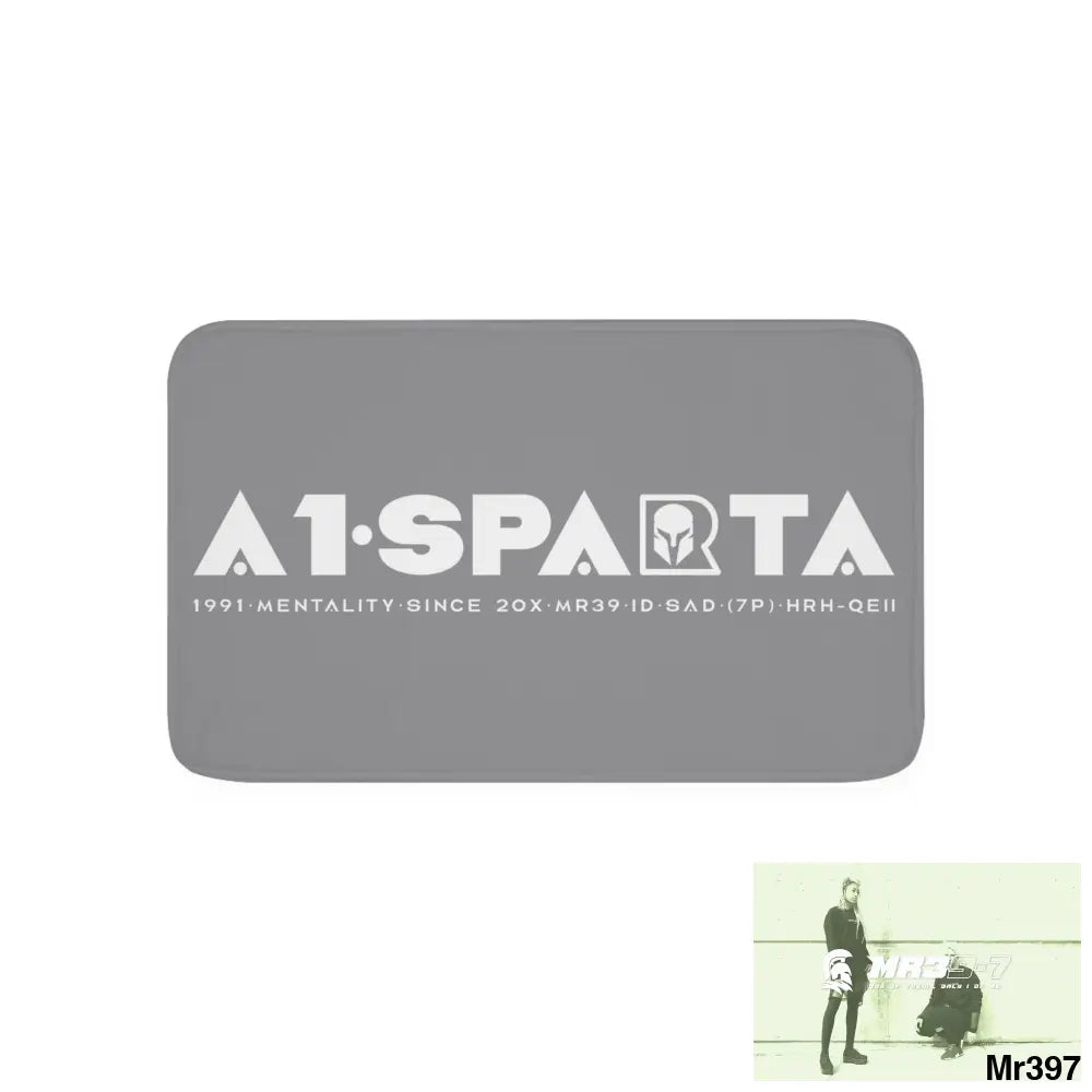 A1-Sparta Memory Foam Bath Mat White / 30” x 18” Home Decor