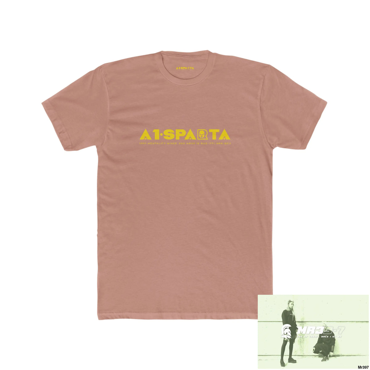 A1•Sparta Men’s Cotton Crew Tee Solid Desert Pink / S T-Shirt