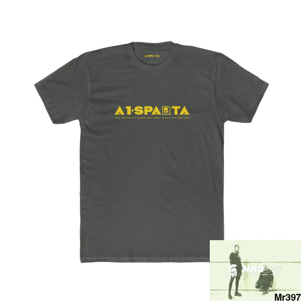A1•Sparta Men’s Cotton Crew Tee Solid Heavy Metal / XS T-Shirt