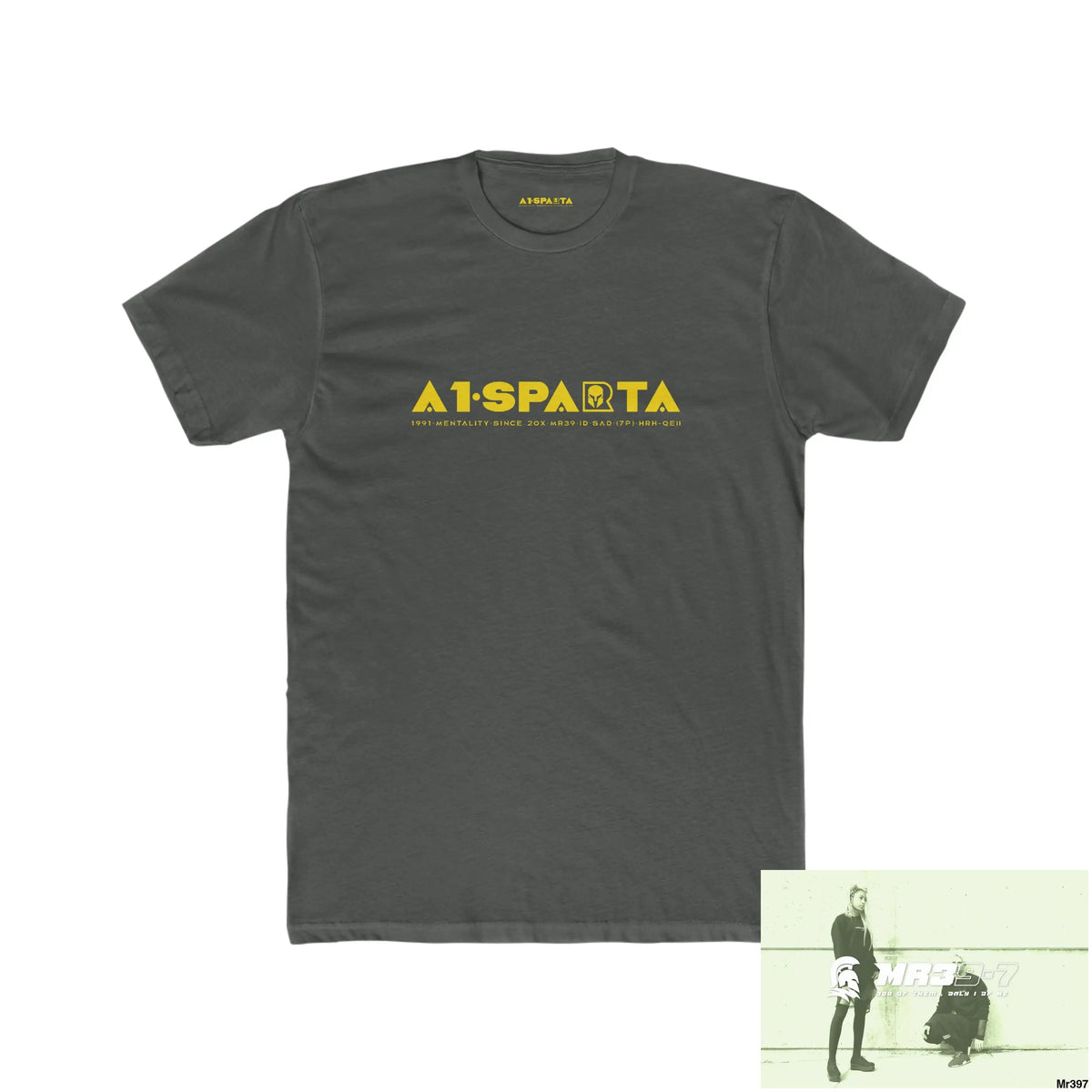 A1•Sparta Men’s Cotton Crew Tee Solid Heavy Metal / XS T-Shirt