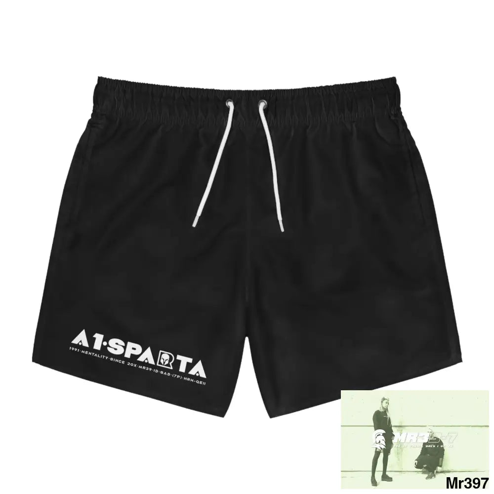 A1-Sparta Mens Swim Trunks (AOP) XL / Seam thread color automatically matched to design All Over Prints