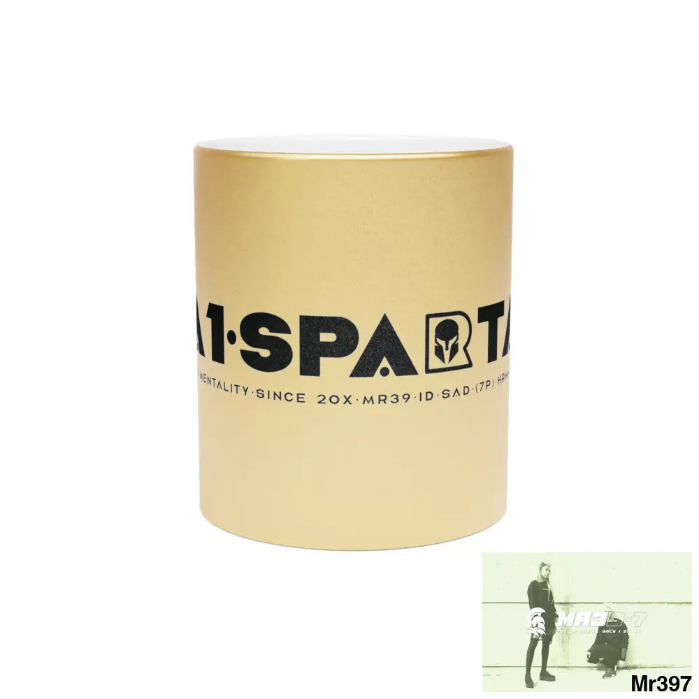 A1-Sparta Metallic Mug (Silver\Gold) 11oz / Gold Mug
