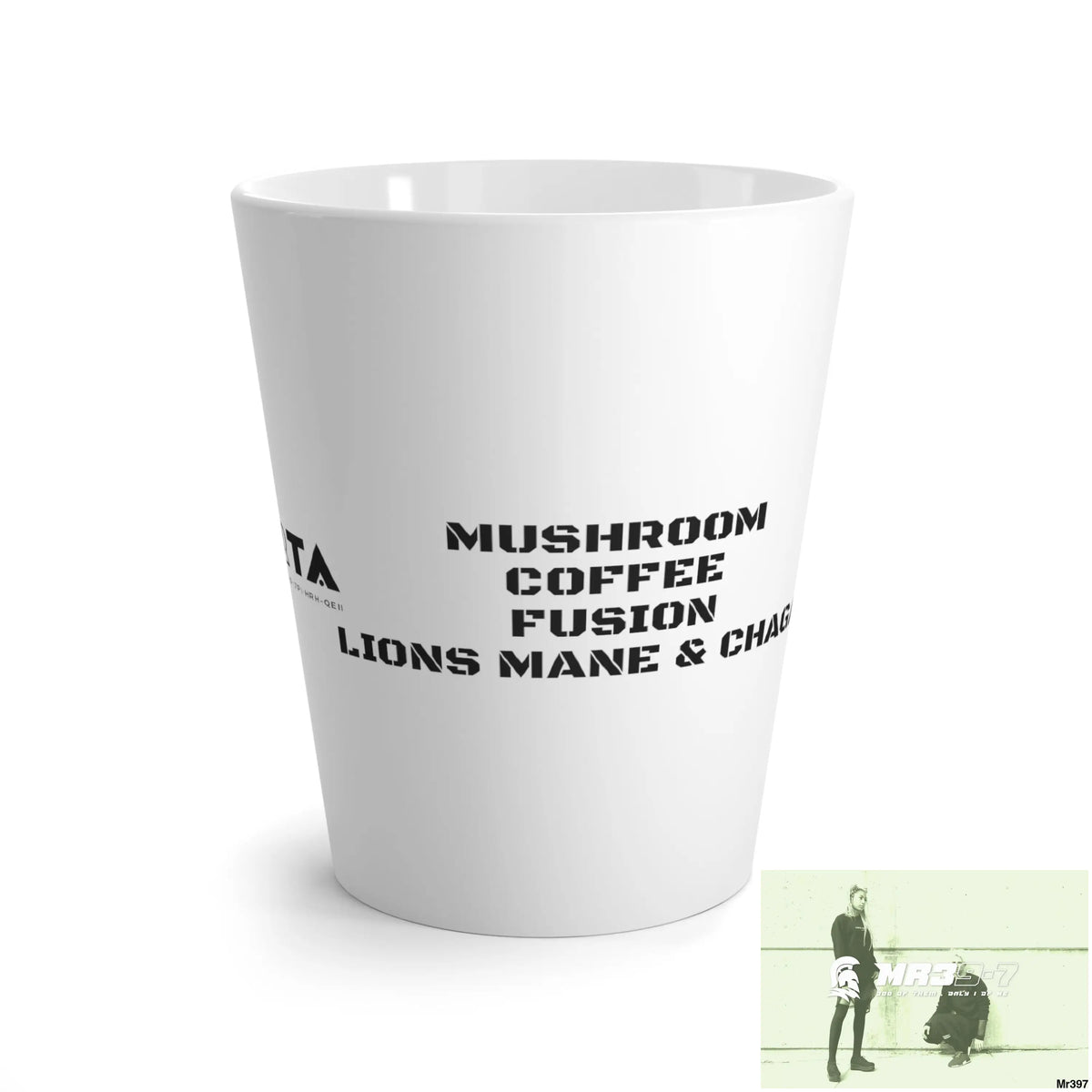 A1•Sparta Mushroom Coffee Fusion Lions Mane & chaga Latte Mug 12 oz 12oz Mug