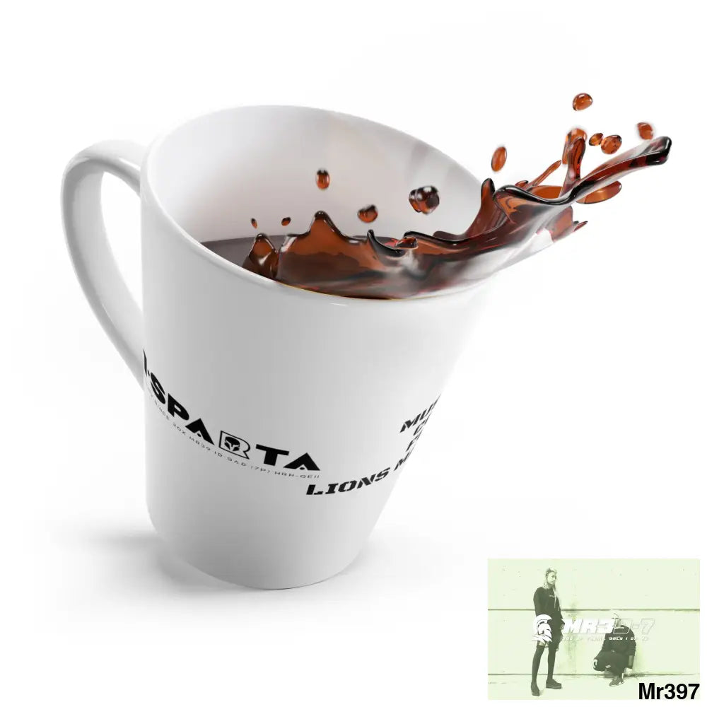 A1•Sparta Mushroom Coffee Fusion Lions Mane & chaga Latte Mug 12 oz 12oz Mug