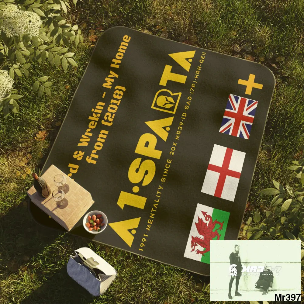 A1 Sparta my home Picnic Blanket 61’’ × 51’’ Home Decor