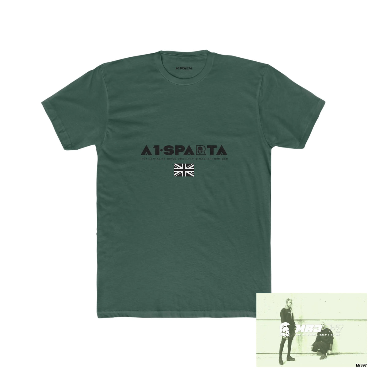 A1-Sparta My Life My Deaths Their Plans Failed. Men’s Cotton Crew Tee Solid Forest Green / S T-Shirt
