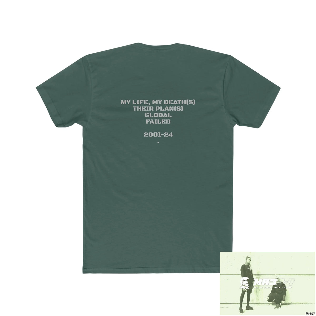 A1•Sparta My life My Deaths Their Plans Failed. Men’s Cotton Crew Tee T-Shirt