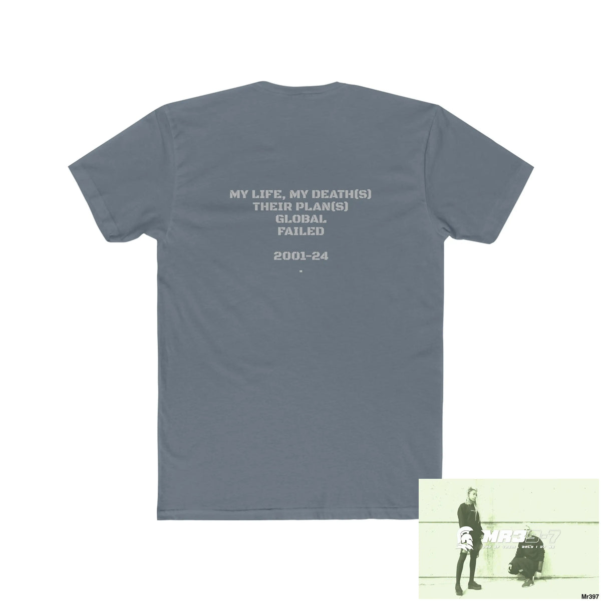 A1•Sparta My life My Deaths Their Plans Failed. Men’s Cotton Crew Tee T-Shirt