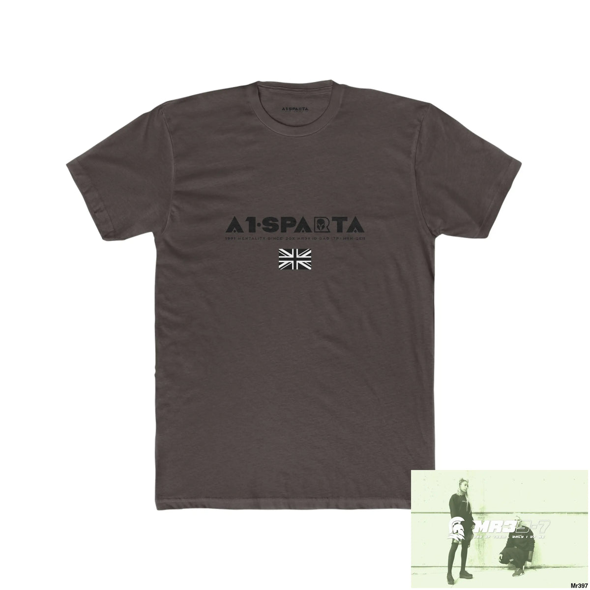 A1-Sparta My Life My Deaths Their Plans Failed Tactical GB Men’s Cotton Crew Tee Solid Dark Chocolate / S T-Shirt