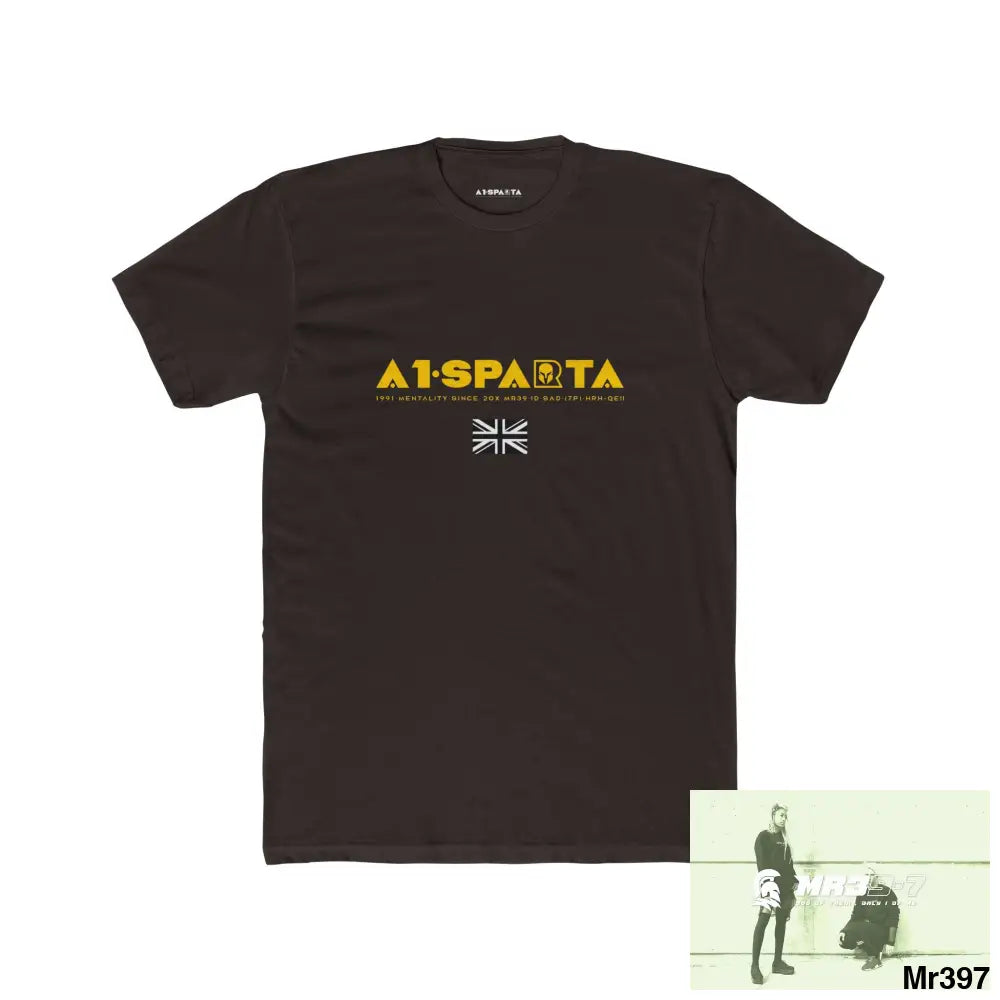 A1-Sparta My Life My Deaths Their Plans,Failed Tactical GB Men’s Cotton Crew Tee Solid Dark Chocolate / S T-Shirt