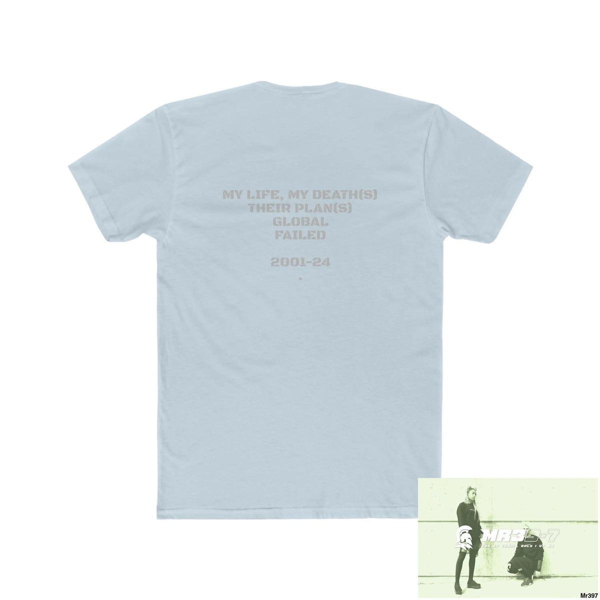 A1-Sparta My Life My Deaths Their Plans,Failed Tactical GB Men’s Cotton Crew Tee T-Shirt