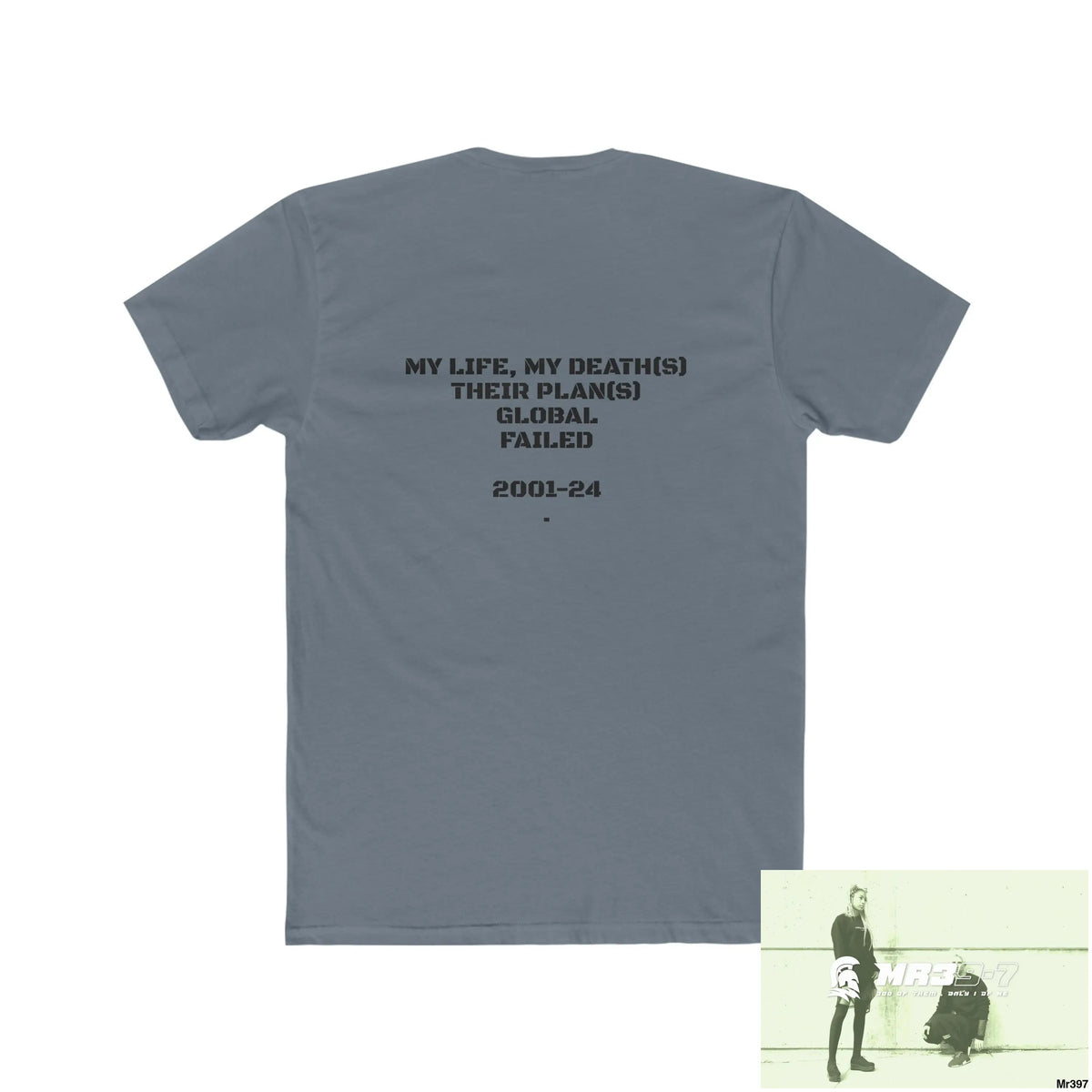 A1-Sparta My Life My Deaths Their Plans Failed Tactical GB Men’s Cotton Crew Tee T-Shirt