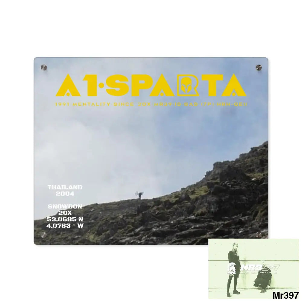 A1-Sparta My Planned Birthday Death the photo they took Snowdon 20X (SAS?!) Thailand 04 Link Up Acrylic Wall Art Panels