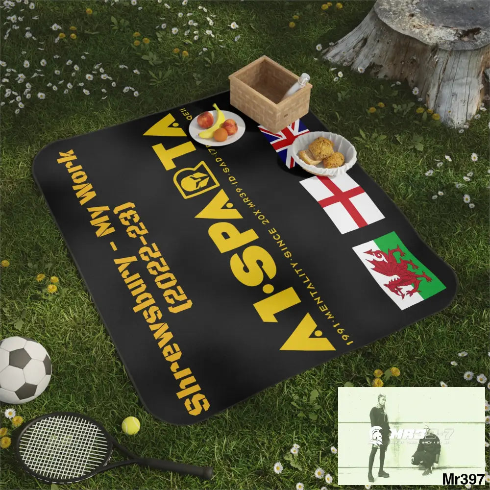 A1 Sparta my work Picnic Blanket 61’’ × 51’’ Home Decor