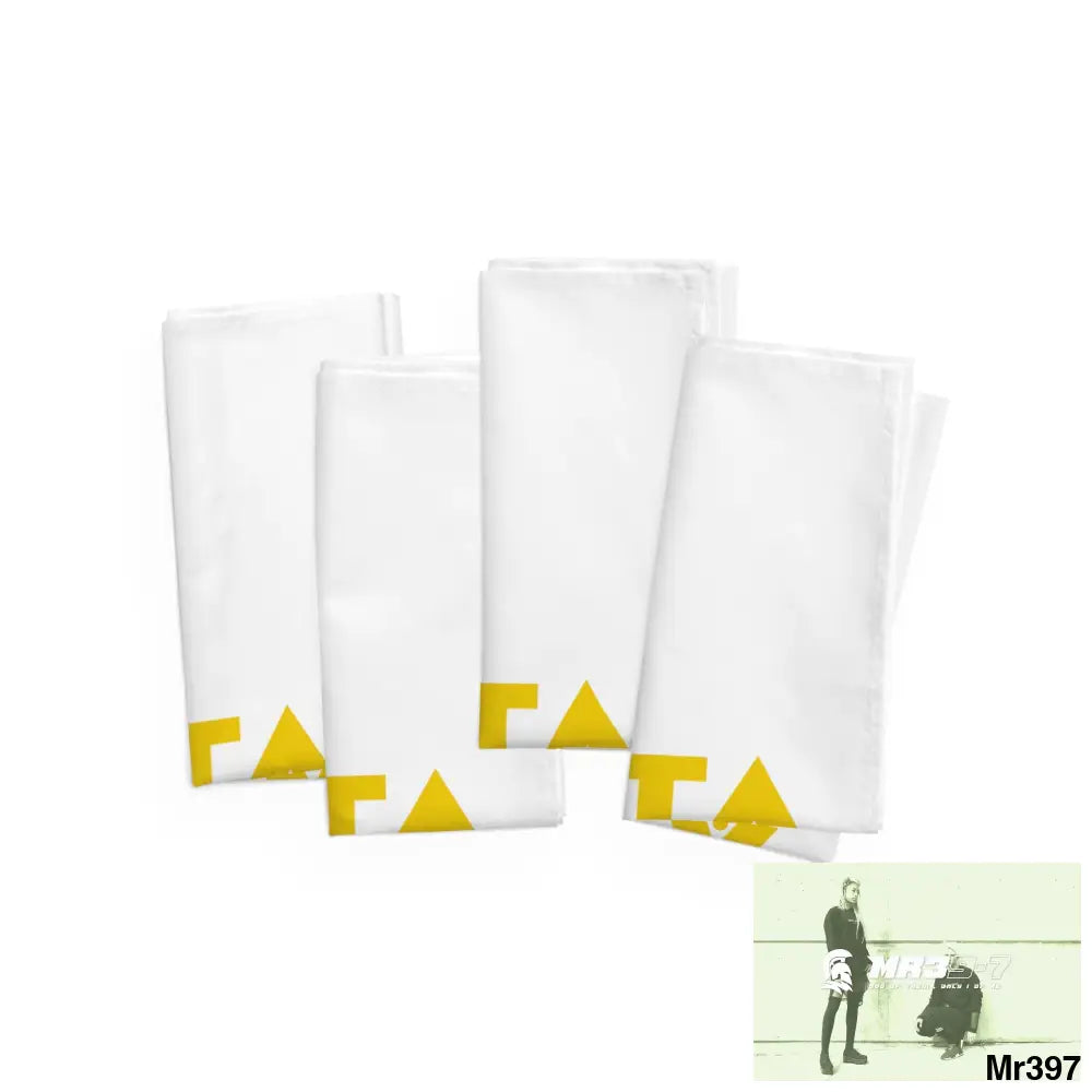 A1- Sparta Napkins 4-piece set / White / 19’’ × 19’’ Accessories