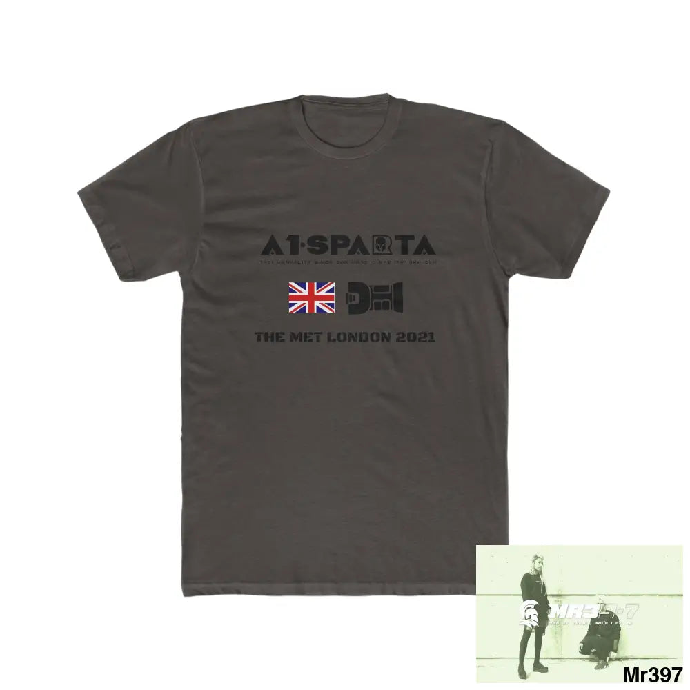 A1-Sparta One flew over the Redwoods Centre - Men’s Cotton Crew Tee Solid Dark Chocolate / S T-Shirt