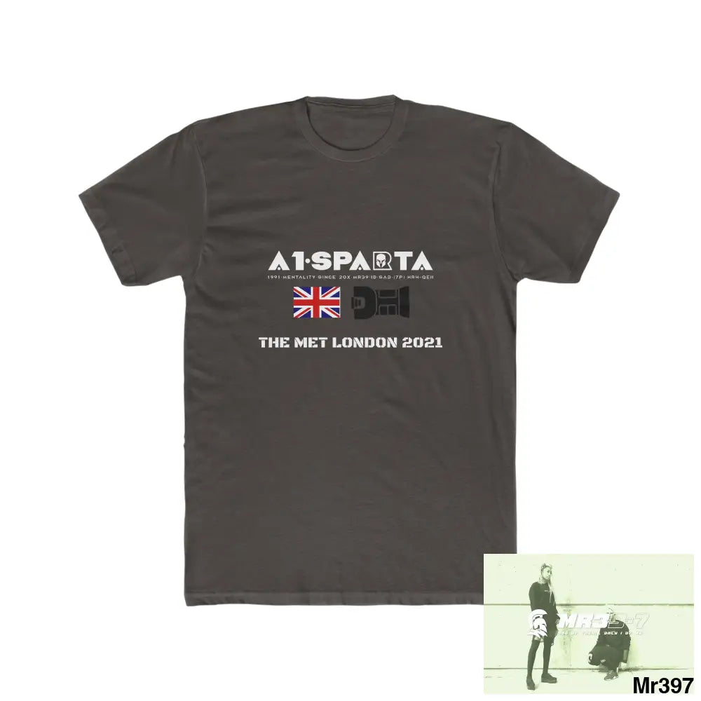 A1-Sparta One flew over the Redwoods Centre - Men’s Cotton Crew Tee Solid Dark Chocolate / S T-Shirt