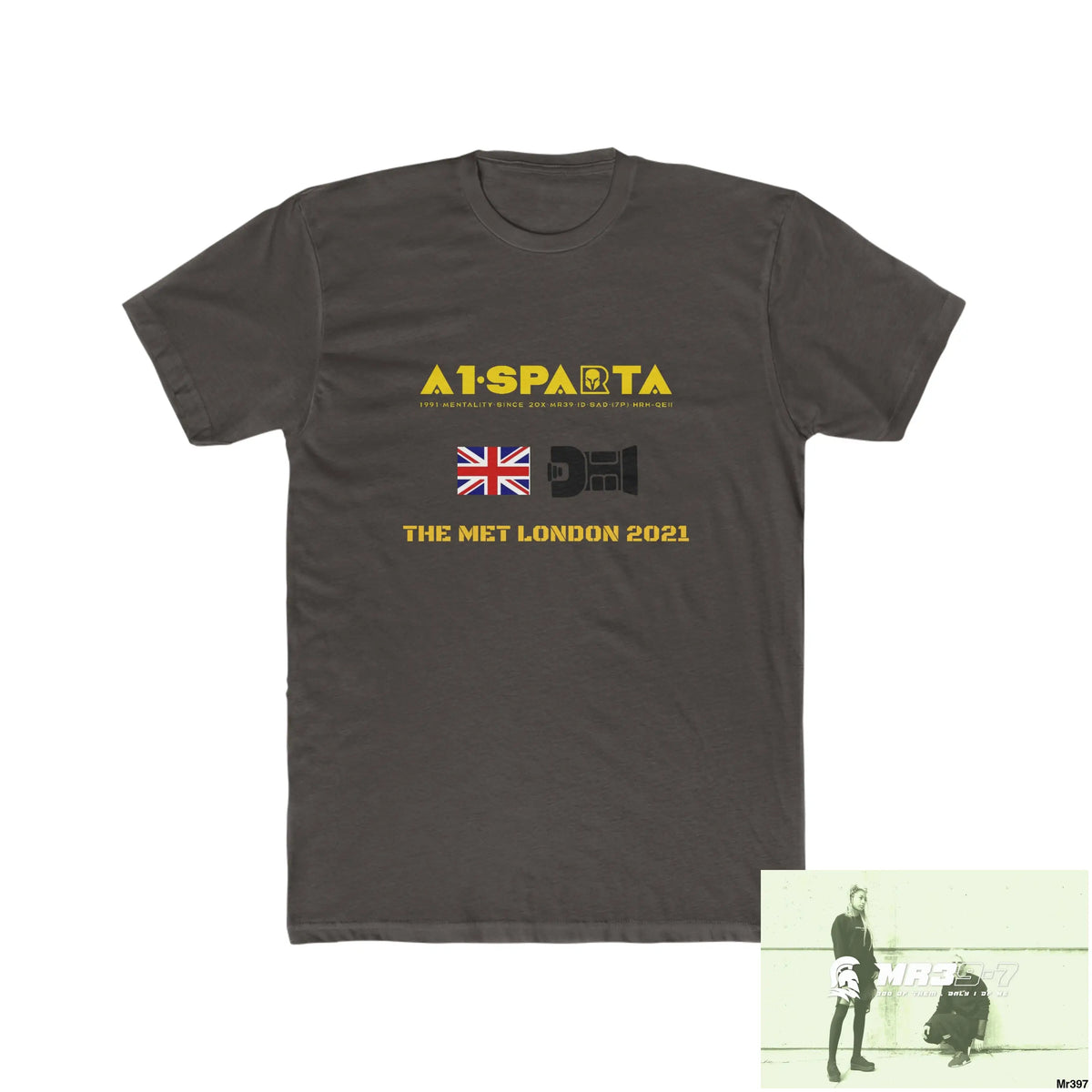 A1-Sparta One flew over the Redwoods Centre - Men’s Cotton Crew Tee Solid Dark Chocolate / S T-Shirt