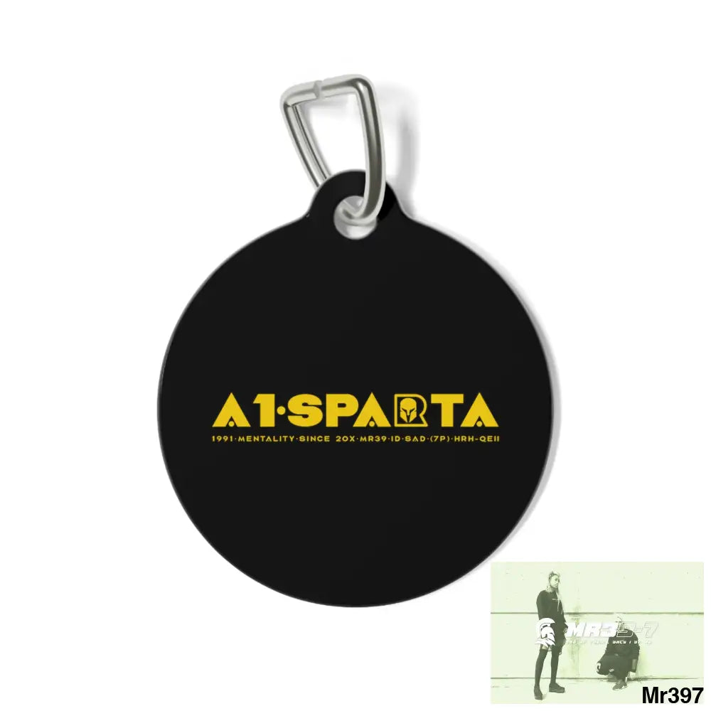 A1-Sparta Pet Tag 1’’ Pets