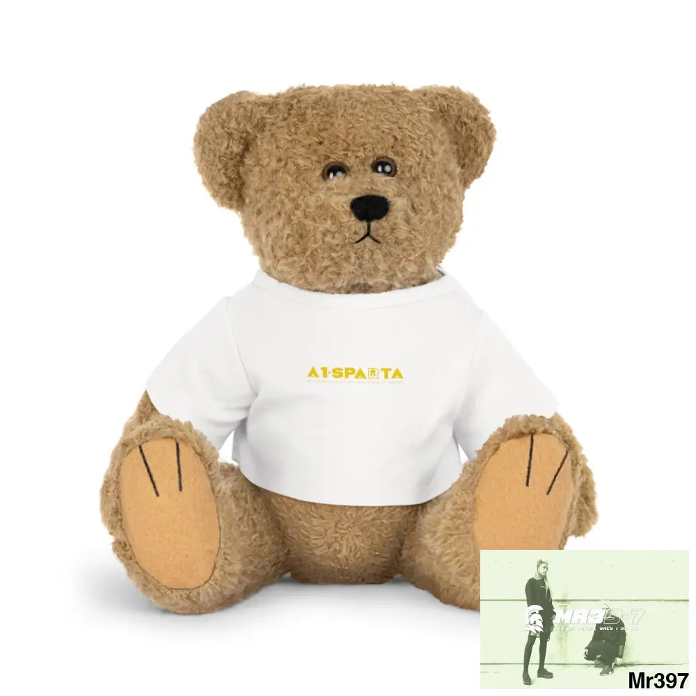 A1-Sparta Plush Toy with T-Shirt Bear / White / One size Accessories