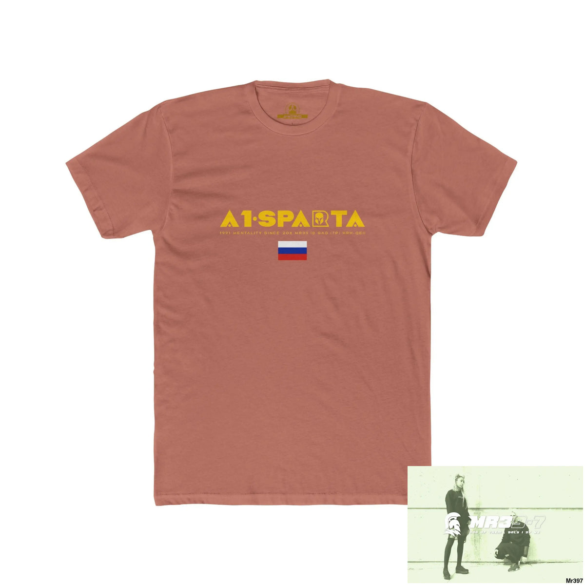 A1 Sparta (Russian Mentality from ?) My Life My Deaths 2001-2024 Their Plans,failed.Tactical GB Men’s Cotton Crew Tee