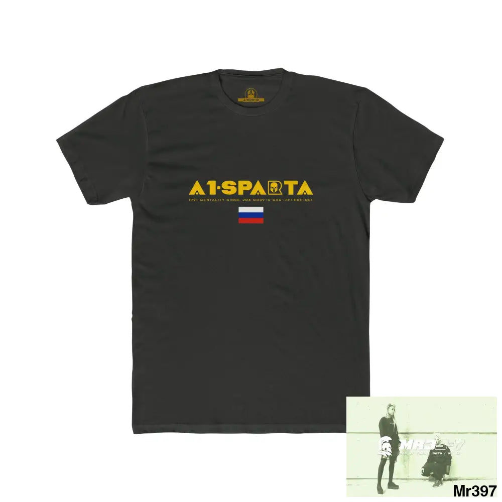 A1 Sparta (Russian Mentality from ?) My Life My Deaths 2001-2024 Their Plans,failed.Tactical GB Men’s Cotton Crew Tee
