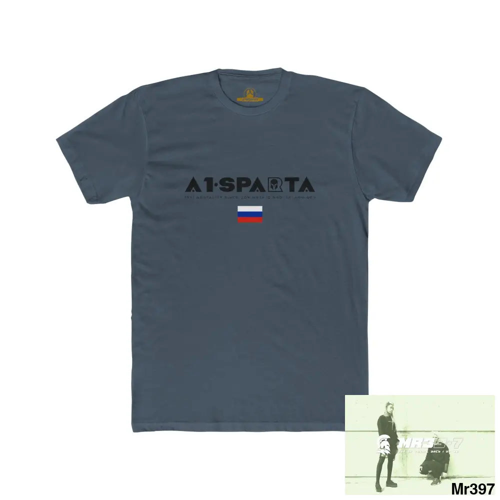 A1 Sparta (Russian Mentality from ?) My Life My Deaths 2001-2024 Their Plans,failed.Tactical GB Men’s Cotton Crew Tee