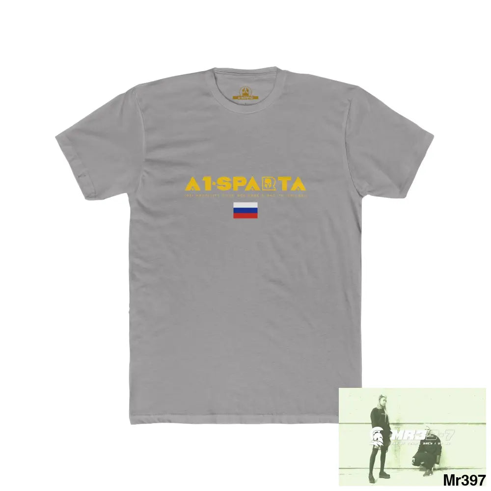 A1 Sparta (Russian Mentality from ?) My Life My Deaths 2001-2024 Their Plans,failed.Tactical GB Men’s Cotton Crew Tee