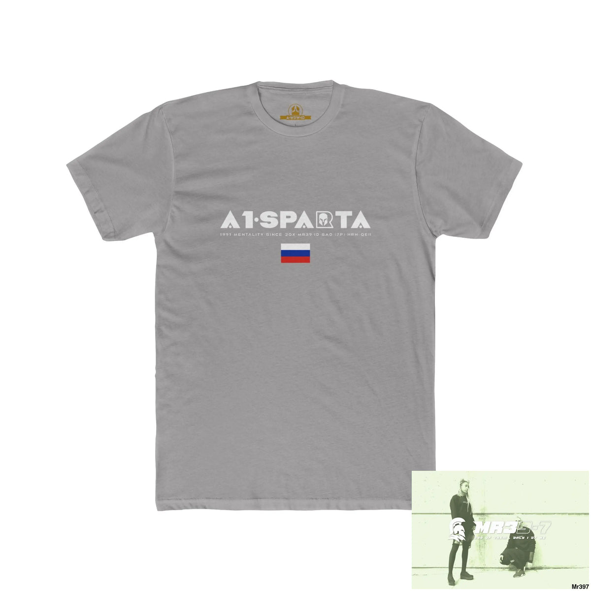 A1 Sparta (Russian Mentality from ?) My Life My Deaths 2001-2024 Their Plans,failed.Tactical GB Men’s Cotton Crew Tee