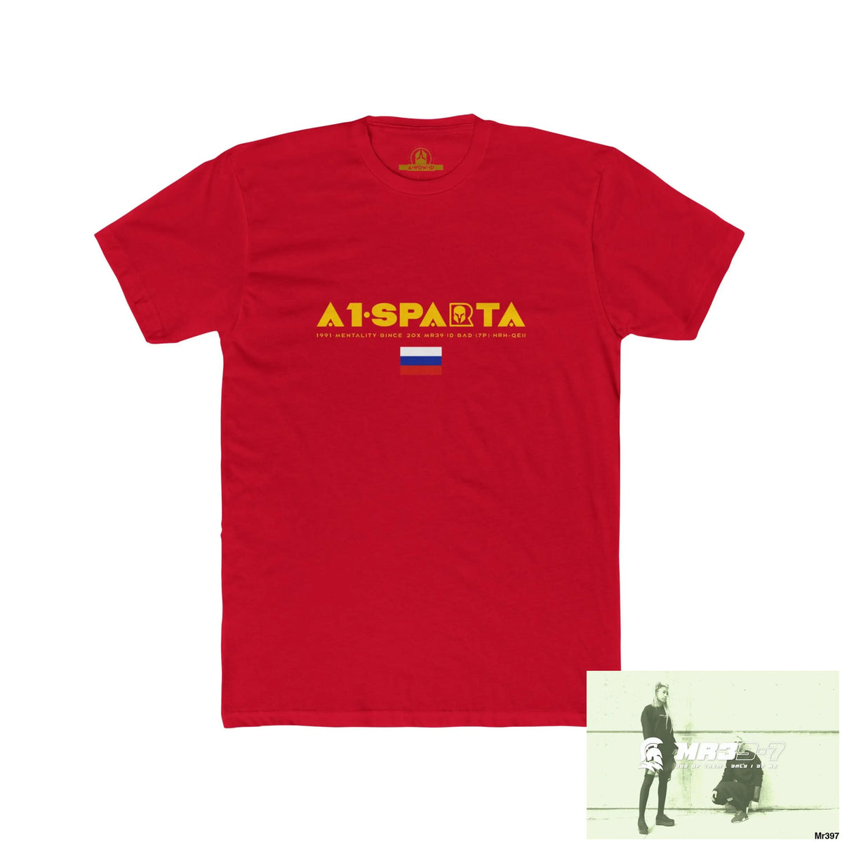 A1 Sparta (Russian Mentality from ?) My Life My Deaths 2001-2024 Their Plans,failed.Tactical GB Men’s Cotton Crew Tee