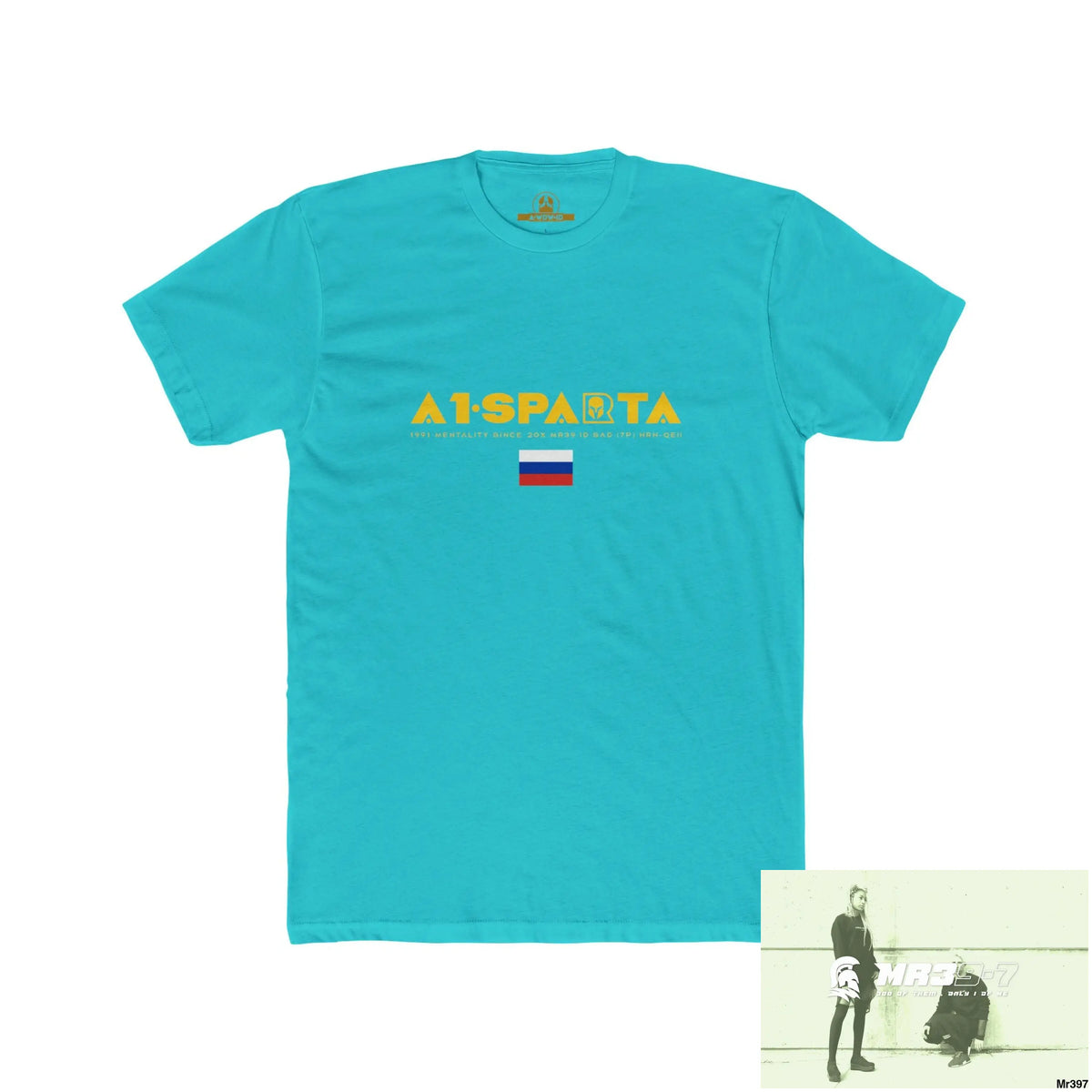 A1 Sparta (Russian Mentality from ?) My Life My Deaths 2001-2024 Their Plans,failed.Tactical GB Men’s Cotton Crew Tee
