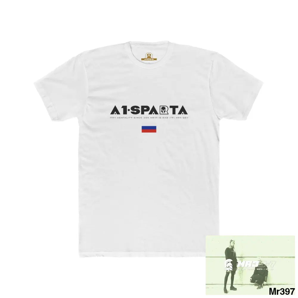 A1 Sparta (Russian Mentality from ?) My Life My Deaths 2001-2024 Their Plans,failed.Tactical GB Men’s Cotton Crew Tee